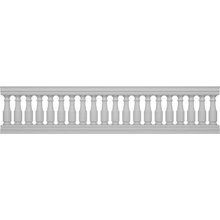 Ekena Millwork Fiberthane Hamilton Balustrade Railing Kit Style N (6 7/8" On-Center Spacing to Pass 4" Sphere Code) BALK32X132HMN